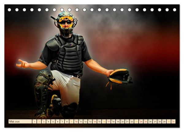 Produktbild: Baseball - Fight (Tischkalender 2026 DIN A5 quer), CALVENDO Monatskalender