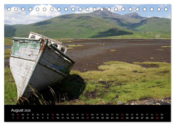 Produktbild: Schottland 2026 (Tischkalender 2026 DIN A5 quer), CALVENDO Monatskalender