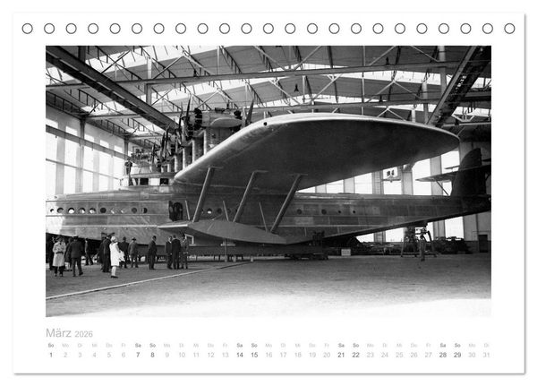 Produktbild: Reise mit dem Flugschiff - Dornier (Tischkalender 2026 DIN A5 quer), CALVENDO Monatskalender