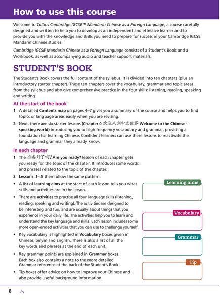 Produktbild: Cambridge IGCSE(TM) Mandarin Chinese as a Foreign Language Student's Book