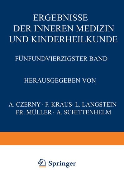 Produktbild: Ergebnisse der Inneren Medizin und Kinderheilkunde