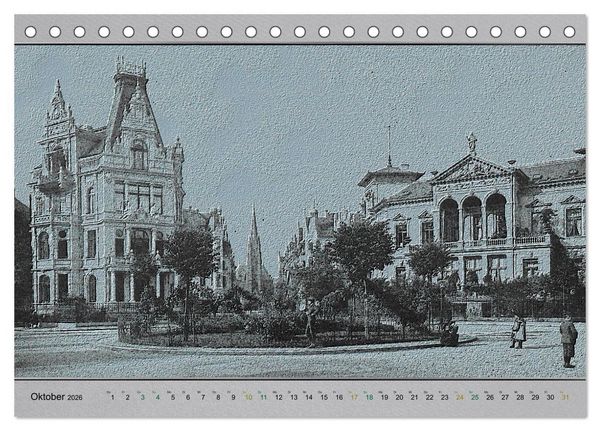 Produktbild: Hannover, alte Aufnahmen neu interpretiert. (Tischkalender 2026 DIN A5 quer), CALVENDO Monatskalender