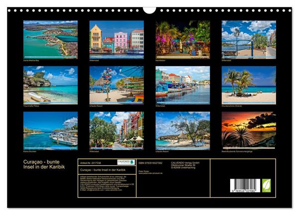 Produktbild: Cura&ccedil;ao - bunte Insel in der Karibik (Wandkalender 2026 DIN A3 quer), CALVENDO Monatskalender
