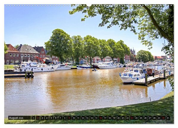Produktbild: EMDEN Seehafenstadt mit Flair (Wandkalender 2026 DIN A2 quer), CALVENDO Monatskalender