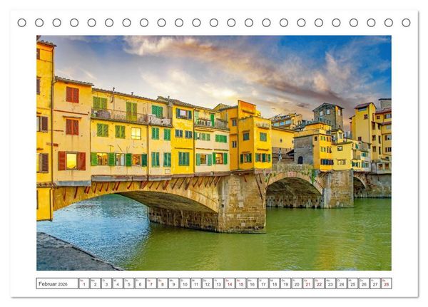 Produktbild: Florenz - Reiseziel in der Toskana (Tischkalender 2026 DIN A5 quer), CALVENDO Monatskalender