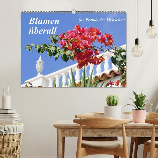 Produktbild: Blumen &uuml;berall, zur Freude Menschen (Wandkalender 2026 DIN A2 quer), CALVENDO Monatskalender