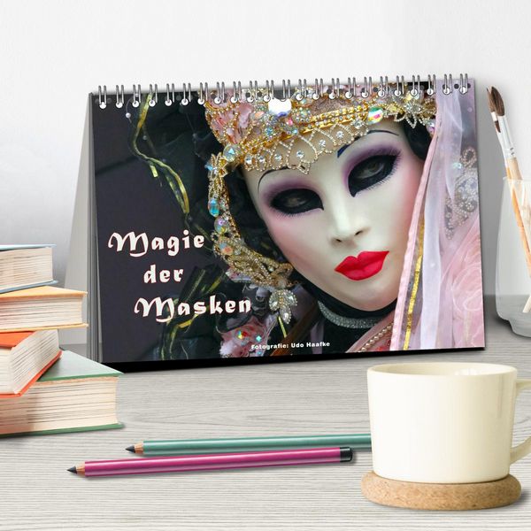 Produktbild: Magie der Masken (Tischkalender 2026 DIN A5 quer), CALVENDO Monatskalender