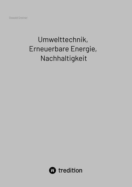Produktbild: Umwelttechnik, Erneuerbare Energie, Nachhaltigkeit
