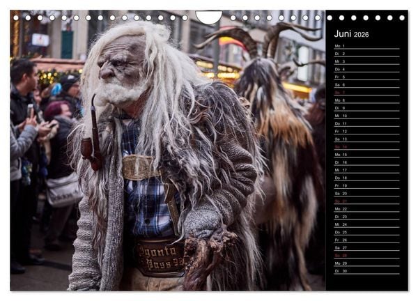 Produktbild: Krampus Kalender 2026 (Wandkalender 2026 DIN A4 quer), CALVENDO Monatskalender