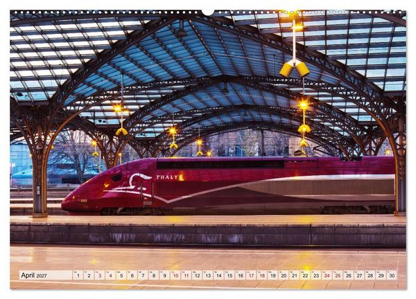 Produktbild: Bahnh&ouml;fe in Europa (hochwertiger Premium Wandkalender 2027 DIN A2 quer), Kunstdruck in Hochglanz