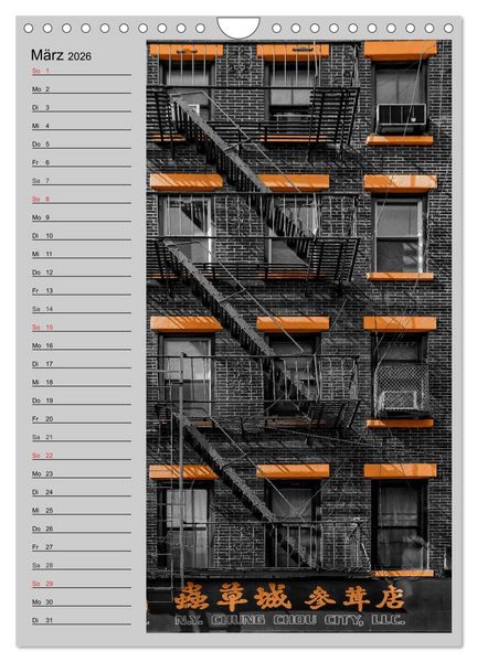 Produktbild: New York Colorkey (Wandkalender 2026 DIN A4 hoch), CALVENDO Monatskalender