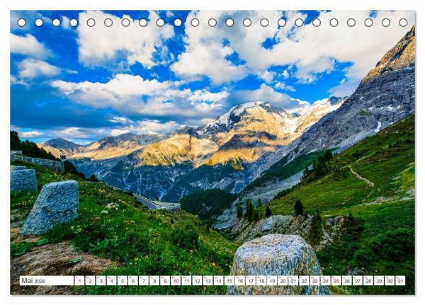 Produktbild: ALPENP&Auml;SSE &Ouml;sterreich - Schweiz - Italien (Tischkalender 2026 DIN A5 quer), CALVENDO Monatskalender