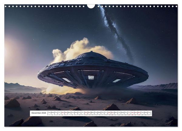 Produktbild: Flying saucers - The great journey (Wall Calendar 2026 DIN A3 landscape), CALVENDO 12 Month Wall Calendar