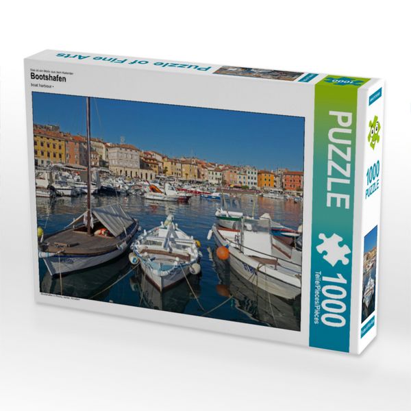 Produktbild: CALVENDO Puzzle Bootshafen | 1000 Teile Lege-Gr&ouml;&szlig;e 64x48cm Foto-Puzzle f&uuml;r gl&uuml;ckliche Stunden