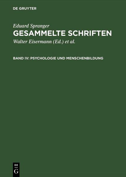 Produktbild: Psychologie und Menschenbildung