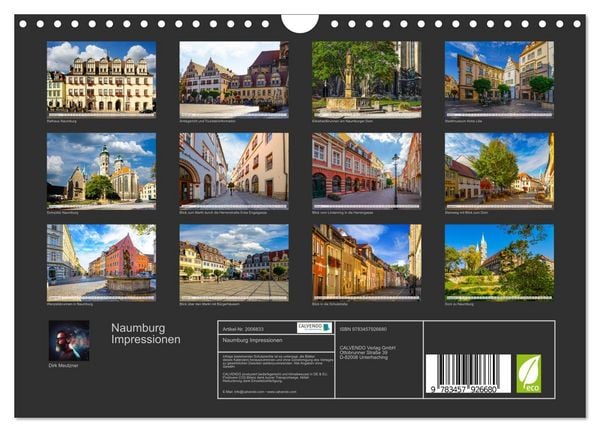 Produktbild: Naumburg Impressionen (Wandkalender 2026 DIN A4 quer), CALVENDO Monatskalender