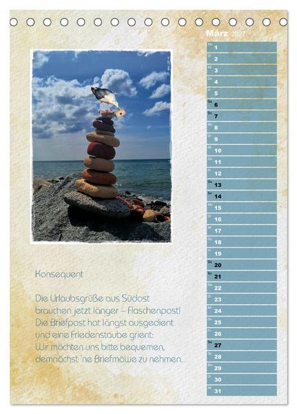 Produktbild: Wenn alle M&ouml;wen Emma hie&szlig;en... (Tischkalender 2027 DIN A5 hoch), CALVENDO Monatskalender