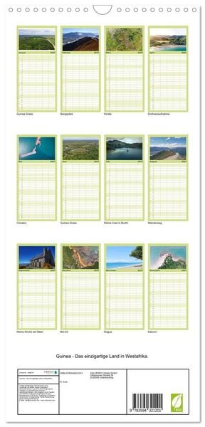 Produktbild: Familienplaner 2027 - Guinea - Das einzigartige Land in Westafrika. mit 5 Spalten (Wandkalender, 21 x 45 cm) CALVENDO