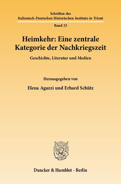 Produktbild: Heimkehr: Eine zentrale Kategorie der Nachkriegszeit.