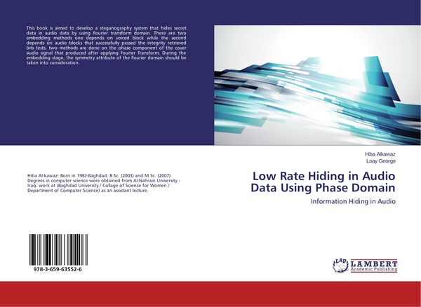 Produktbild: Low Rate Hiding in Audio Data Using Phase Domain