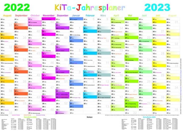 Kita-Jahresplaner 2022/2023