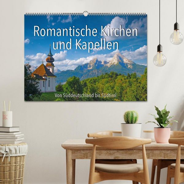 Produktbild: Romantische Kirchen und Kapellen (Wandkalender 2026 DIN A2 quer), CALVENDO Monatskalender