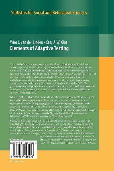 Produktbild: Elements of Adaptive Testing