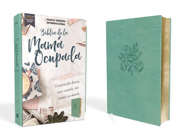 Nvi, Biblia de la Mamá Ocupada, Leathersoft, Turquesa, Palabras de Jesús En Rojo, Comfort Print, Gebundene Ausgabe von Vida, Harper Collins (US),