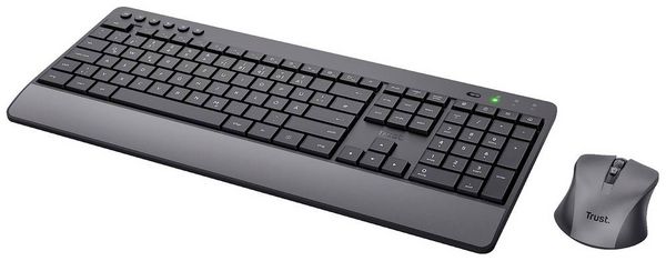 Produktbild: Trust Trezo Comfort Eco Funk Tastatur, Maus-Set Spritzwassergesch&uuml;tzt Deutsch, QWERTZ Schwarz