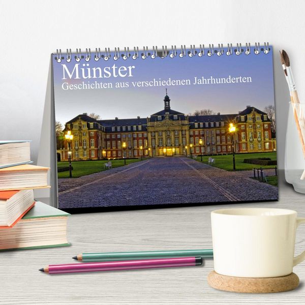 Produktbild: M&uuml;nster - Geschichten aus verschiedenen Jahrhunderten (Tischkalender 2026 DIN A5 quer), CALVENDO Monatskalender