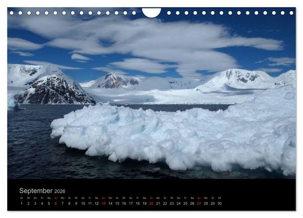 Produktbild: Antarktische Impressionen (Wandkalender 2026 DIN A4 quer), CALVENDO Monatskalender