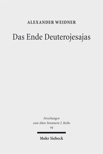 Produktbild: Das Ende Deuterojesajas