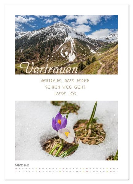 Produktbild: Quellen der Inspiration (Wandkalender 2026 DIN A4 hoch), CALVENDO Monatskalender