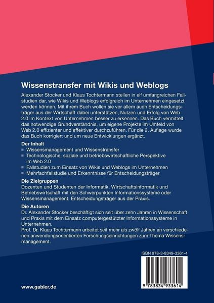 Produktbild: Wissenstransfer mit Wikis und Weblogs