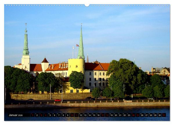 Produktbild: Traumschl&ouml;sser in Lettland (Wandkalender 2026 DIN A2 quer), CALVENDO Monatskalender