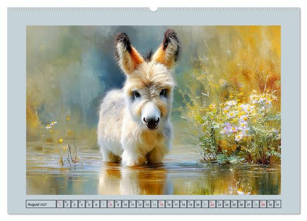 Produktbild: Zwergesel. Kleine Langohren mit gro&szlig;em Charme (hochwertiger Premium Wandkalender 2027 DIN A2 quer), Kunstdruck in Hochglanz