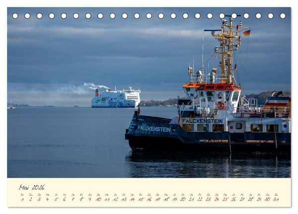 Produktbild: Kiel &ndash; Maritimes Flair im Wandel der Jahreszeiten (Tischkalender 2026 DIN A5 quer), CALVENDO Monatskalender