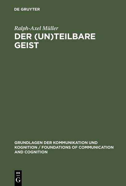 Produktbild: Der (un)teilbare Geist
