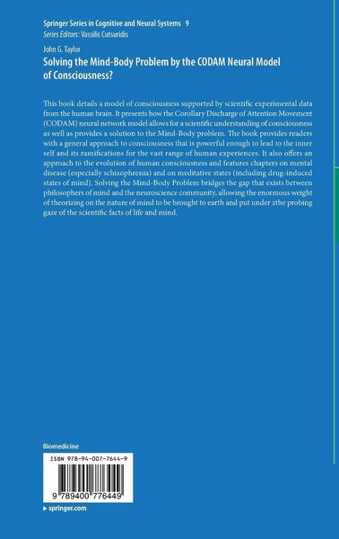Produktbild: Solving the Mind-Body Problem by the CODAM Neural Model of Consciousness?