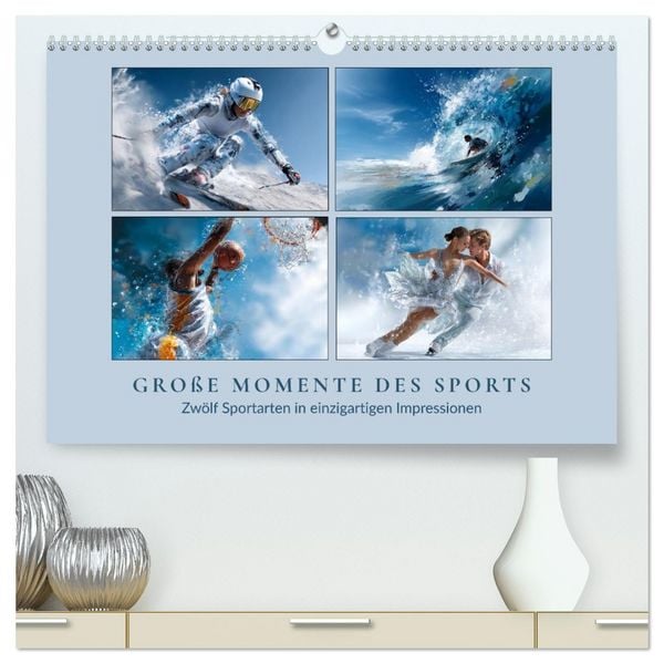 Produktbild: Gro&szlig;e Momente des Sports (hochwertiger Premium Wandkalender 2026 DIN A2 quer), Kunstdruck in Hochglanz