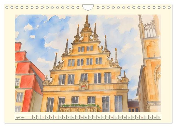 Produktbild: Liebenswerte Stadt M&uuml;nster (Wandkalender 2026 DIN A4 quer), CALVENDO Monatskalender