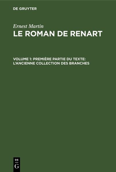 Produktbild: Premi&egrave;re partie du texte: L&rsquo;ancienne collection des branches