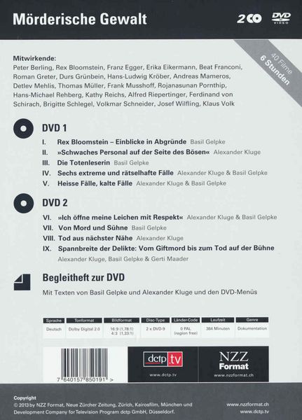 Produktbild: M&ouml;rderische Gewalt - T&ouml;tung von Menschenhand [2 DVDs]