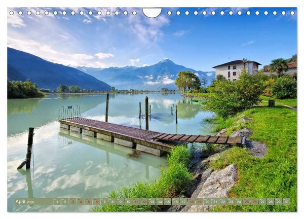 Produktbild: Comer See - Mediterraner Charme in alpiner Landschaft (Wandkalender 2026 DIN A4 quer), CALVENDO Monatskalender