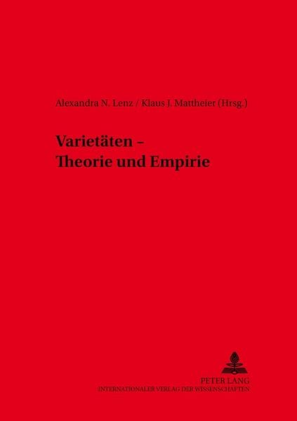 Produktbild: Variet&auml;ten &ndash; Theorie und Empirie