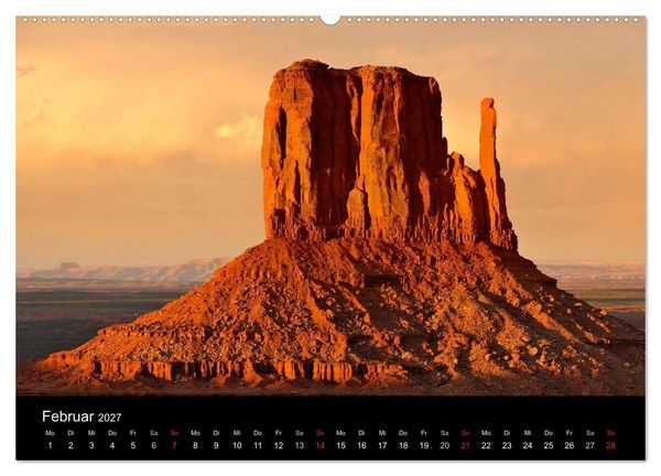 Produktbild: USA - Monument Valley (Wandkalender 2027 DIN A2 quer), CALVENDO Monatskalender