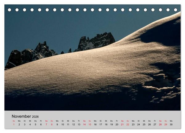 Produktbild: S&uuml;dtiroler Bergwelten - Die monti pallidi, Idylle die fast unwirklich erscheint (Tischkalender 2026 DIN A5 quer), CALVENDO Monatskalender