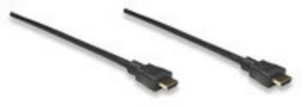 Produktbild: Manhattan HDMI Anschlusskabel HDMI-A Stecker, HDMI-A Stecker 10.00 m Schwarz 322539-CG 4K UHD HDMI-Kabel