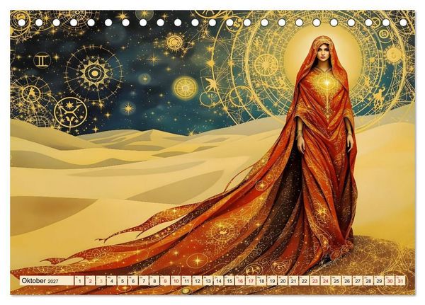Produktbild: W&uuml;stenmagie (Tischkalender 2027 DIN A5 quer), CALVENDO Monatskalender