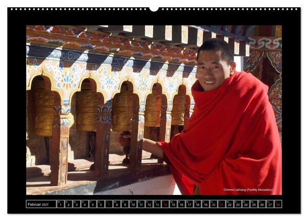 Produktbild: Bhutan Druk Yul 2027 (Wandkalender 2027 DIN A2 quer), CALVENDO Monatskalender